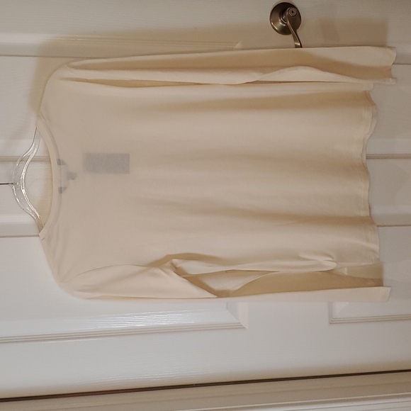 Ralph Lauren ♥️NWT♥️ Size L Winter Cream Long Sleeve T-shirt material top!♥️♥️♥️ - Picture 10 of 14